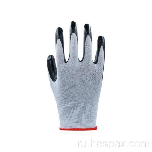HEPAX Anti Slip Гладкие нитриловые покрытые безопасные перчатки